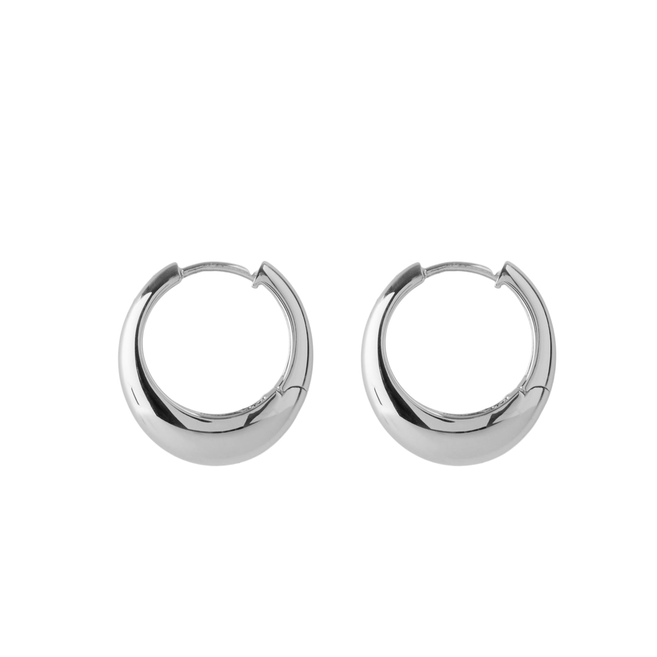 Globe Huggies ørering - sølv